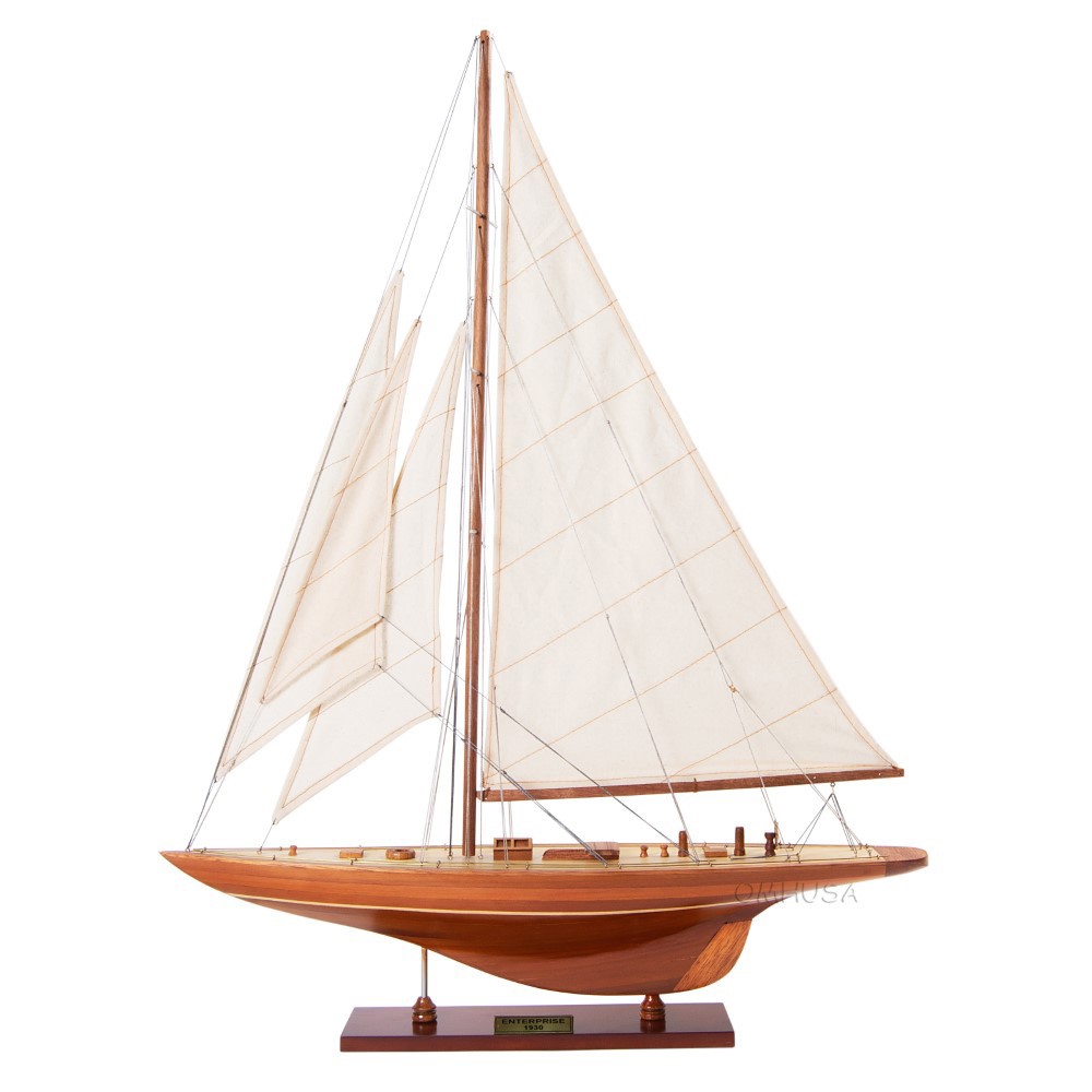 Y025F Enterprise Medium L60 (Fully Assembled) Y025 Enterprises Sm Sailboat Model America Cup L00.jpg